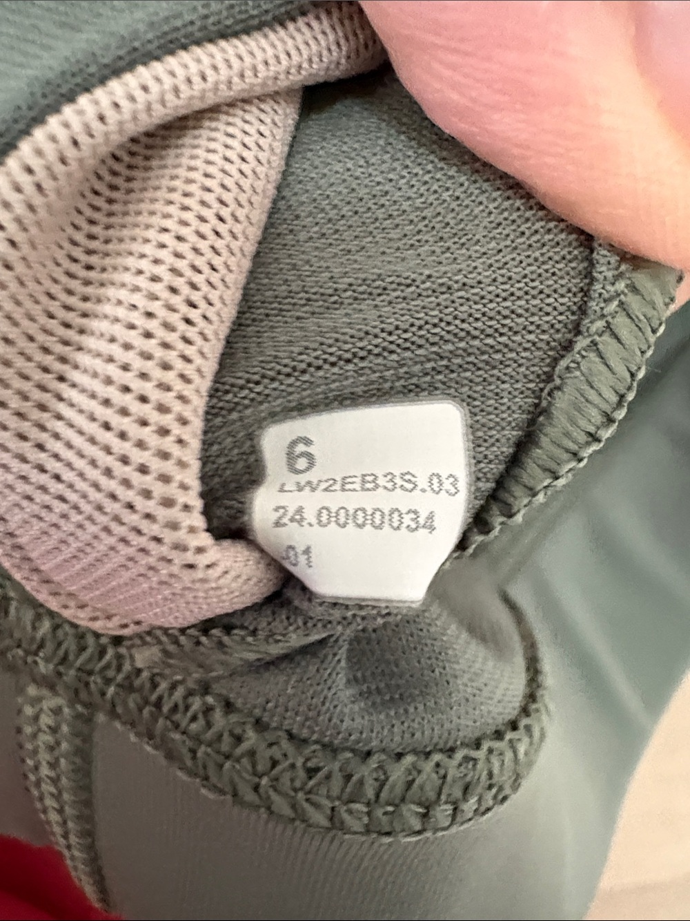 lululemon athletica Strappy Sports Bra in Sage Green with Peloton Logo - Picture 4 of 4